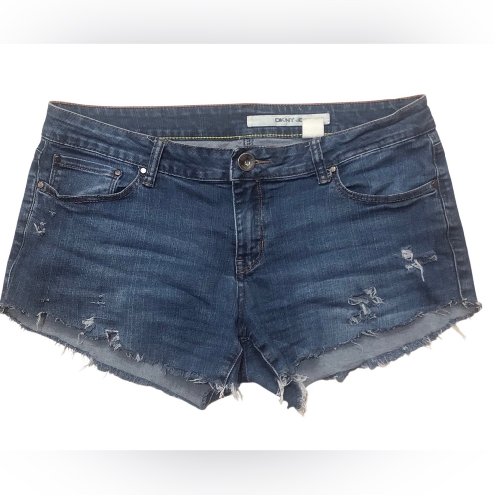 DKNY Women's Dark Blue Jean Shorts